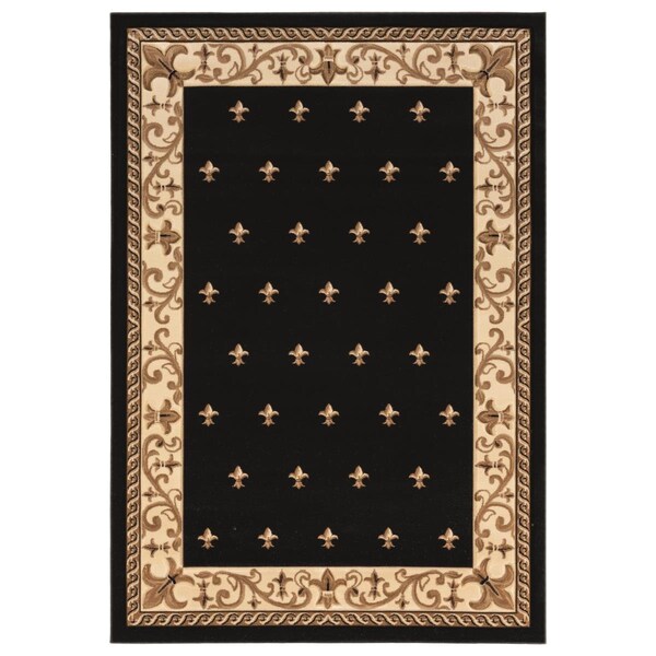 Manmade Bristol Wington Black Rectangle Area Rug - 7 ft. 10 in. x 10 ft. 6 in. MA3637982 - main
